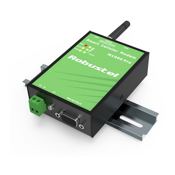 Robustel GoRugged M1000 Pro V2 Quick Manual