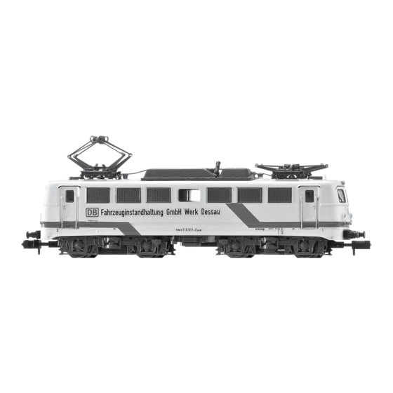 Trix Minitrix BR 110 Manual