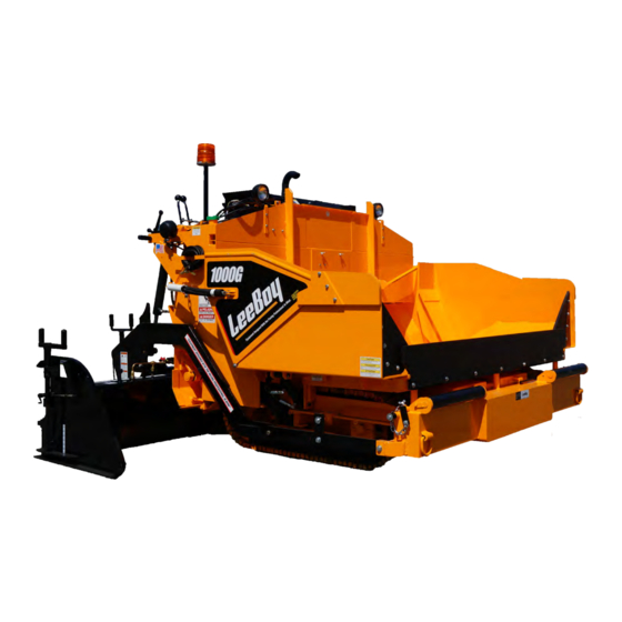 LeeBoy 1000G Operation, Service And Parts Manual