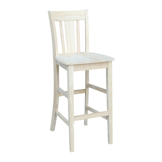 Unfinished Furniture of Wilmington SAN REMO S-103 Assembly Instructions
