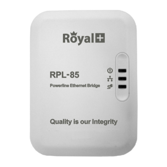 Royal RPL-85 User Manual
