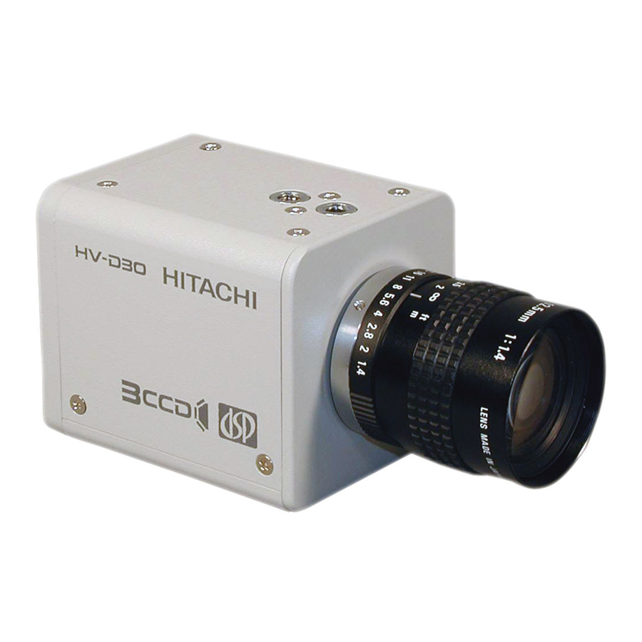 Hitachi HV-D30 Manuals