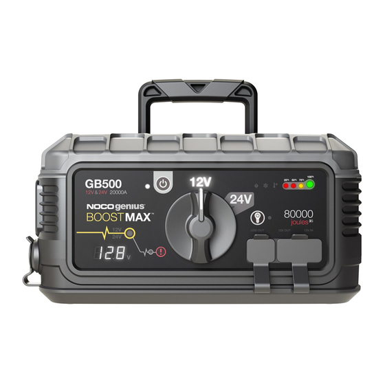 NOCO Genius Genius Boostmax GB500 User Manual & Warranty