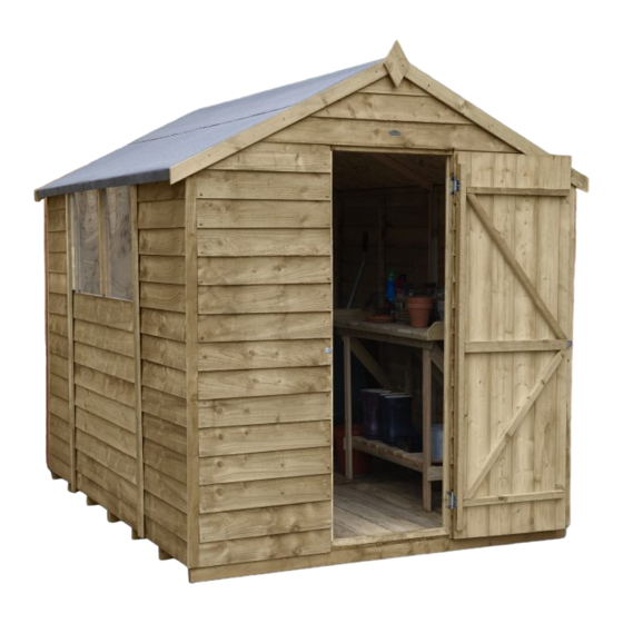 Forest Timberdale 8 x 12 ft Tongue & Groove Shed Instructions Manual