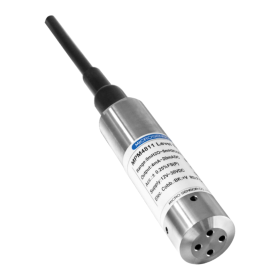 Microsensor MPM4811 Operation Manual