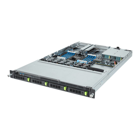 Gigabyte R163-S30-AAB1 1U Rack Server Manuals