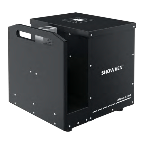 Showven uFlamer X1800 Installation And Operating Instructions Manual