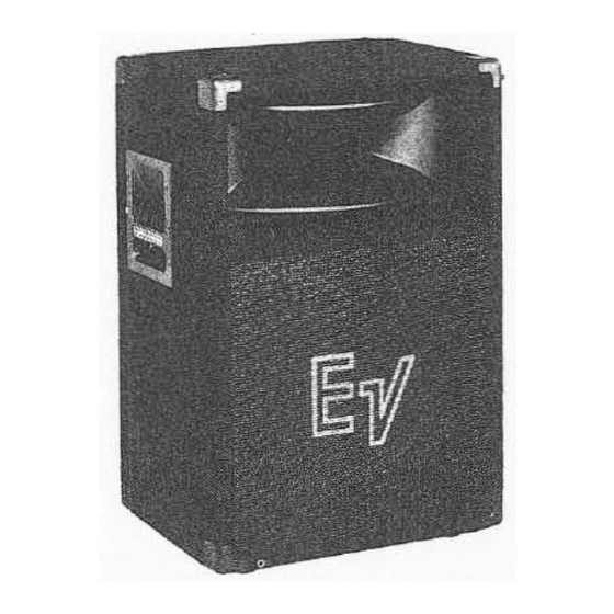 Electro-Voice SH-1512ER Service Data