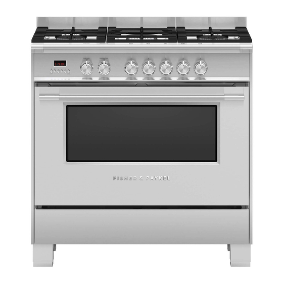 Fisher & Paykel OR90 Series Installation Instructions And User Manual