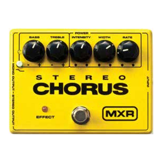 Dunlop MXR M134 User Manual