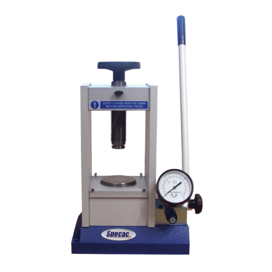 Specac Atlas 15T User Manual