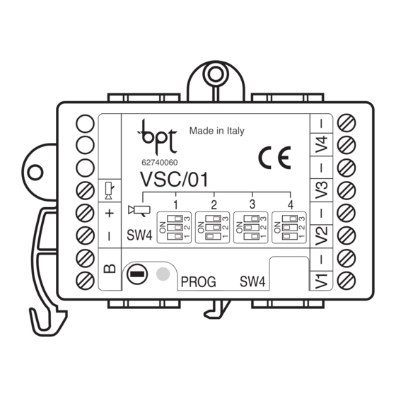 Bpt VSC/01 Installation