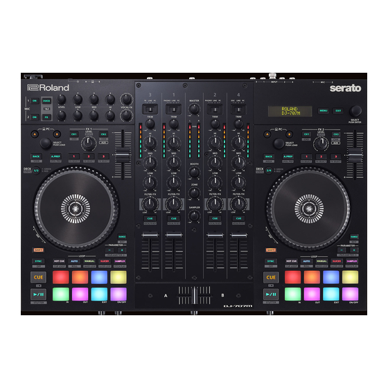 Roland DJ-707M Startup Manual