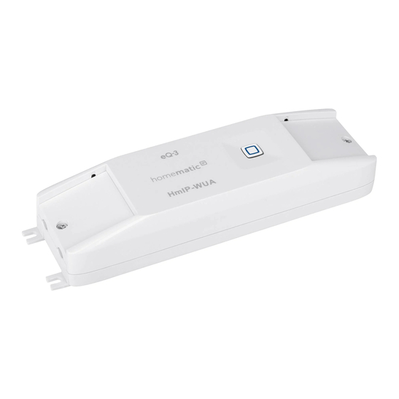 HomeMatic HmIP-WUA Installation And Operating Manual