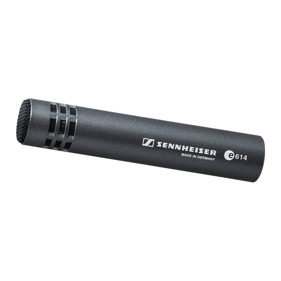 Sennheiser e 614 Technical Information