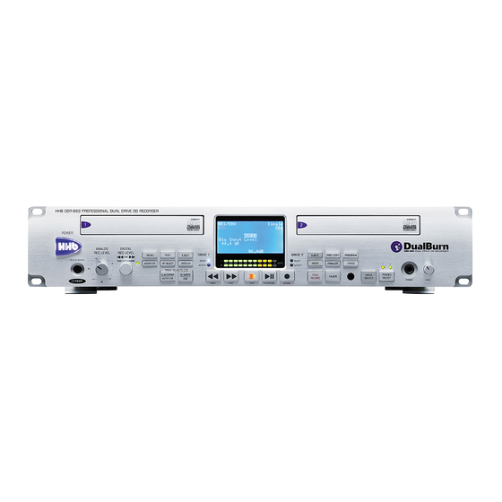 HHB DualBurn CDR-882 Review