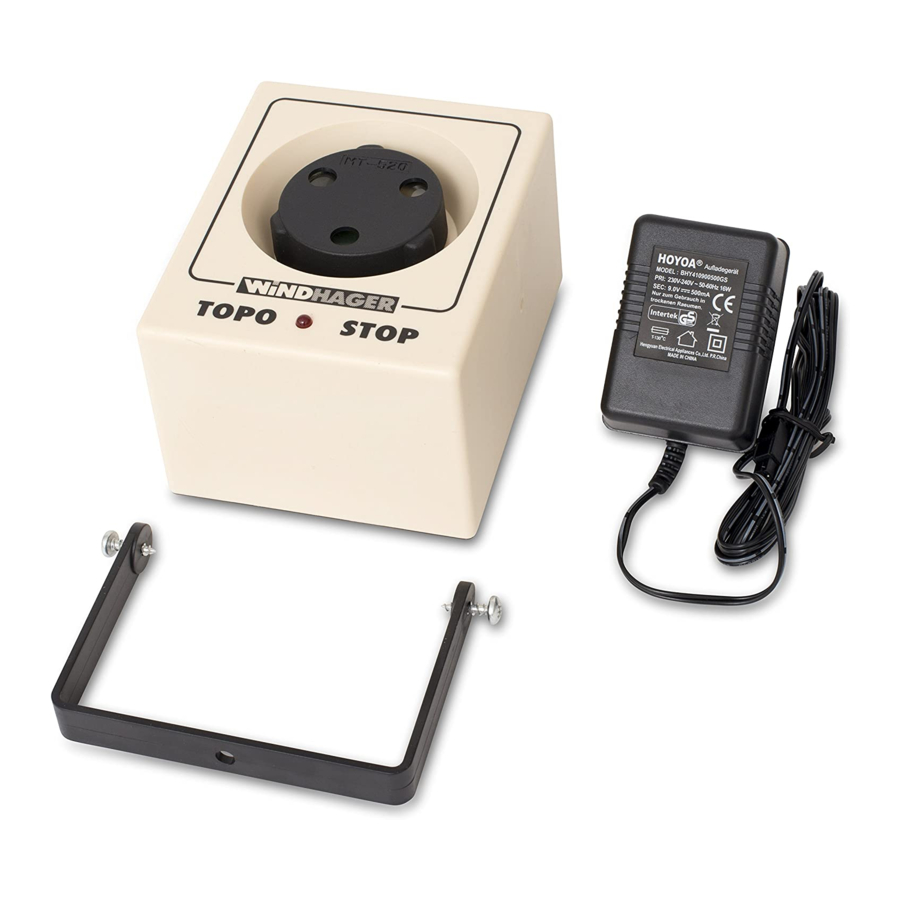 Windhager TopoStop E250 Manual