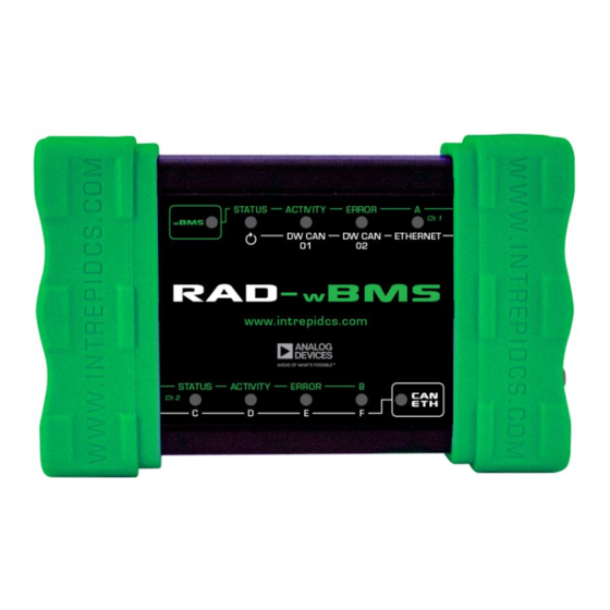 Intrepid Control Systems RAD-wBMS Manuals