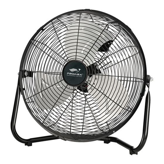 PROAIRA CFHV20B Quick Start Manual