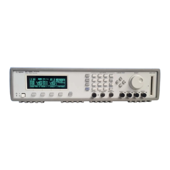 HP 81130A Reference Manual