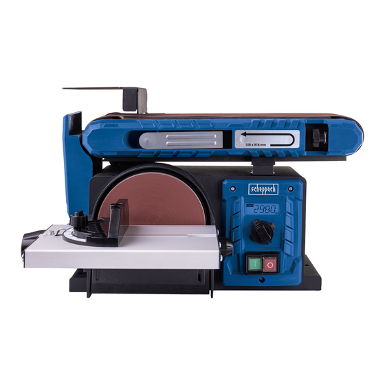 Scheppach BTS800Vario Operating Instructions Manual