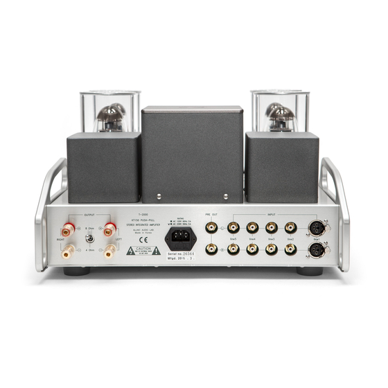 ALLNIC AUDIO 25th Anniversary T-2000 Manuals