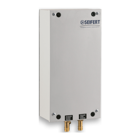 Seifert 2300110 Water Heat Exchanger Manuals