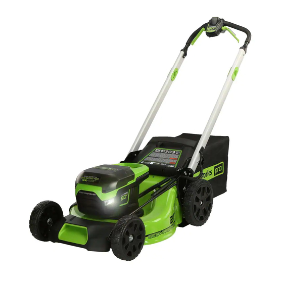 GreenWorks Pro ULTRAMOWE 60 Operator's Manual