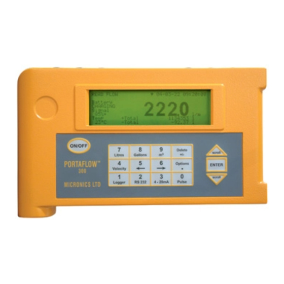 Micronics PORTAFLOW 300 Manual