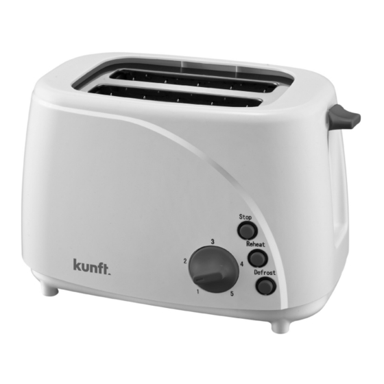 Kunft KT3408 2E Toaster slots Manuals