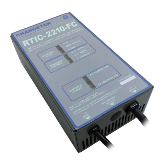 Chargetek RTIC-2210-FC Installation Manual