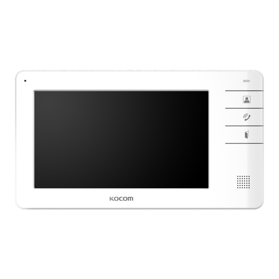 KOCOM KCV-S701EBC Manual