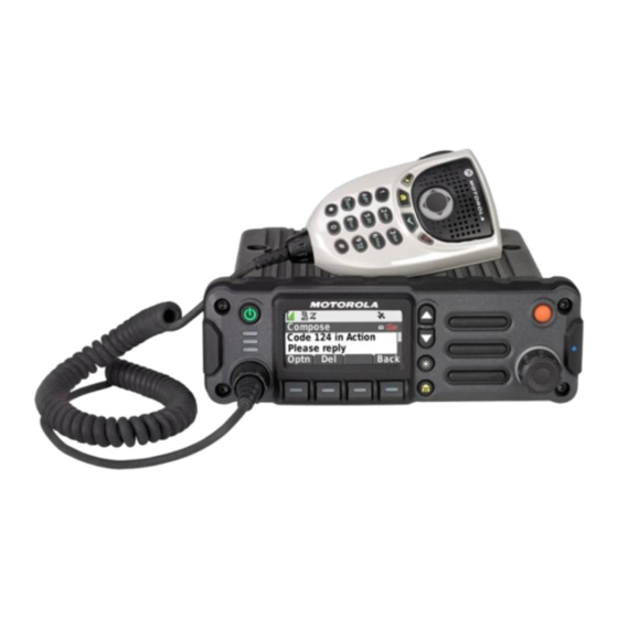 Motorola solutions APX 1500 Manuals