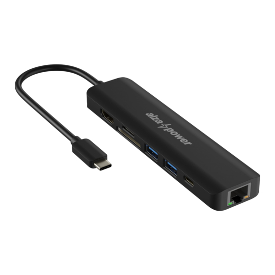 AlzaPower APW-HCC7B USB-C Hub Manuals