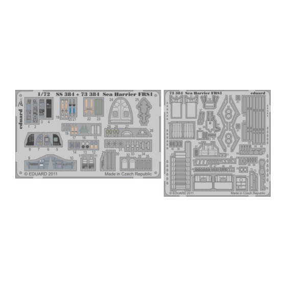 Eduard Sea Harrier FRS1 S.A. Quick Start Manual