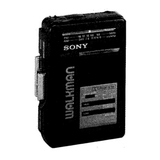Sony WM-BF49 Manuals