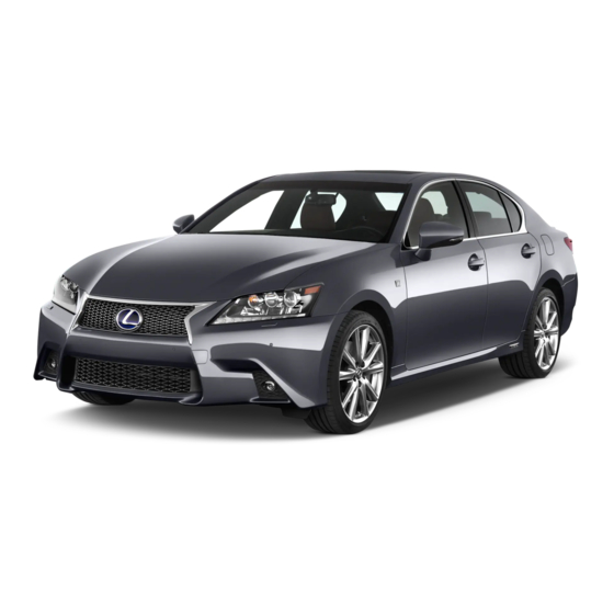 Lexus GS 350 2013 Warranty And Services Manual