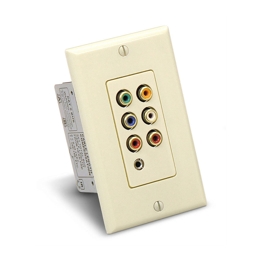 Audio Authority Cat 5 Wall Plate & Enclosed Audio/Video Receivers Comparison 9880 Specifications