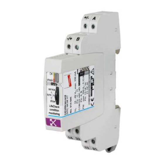 DEHN + SÖHNE DEHNrecord DRC MCM XT Operating Manual