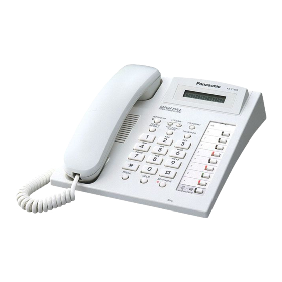 Panasonic KX-T7560 Quick Reference Manual