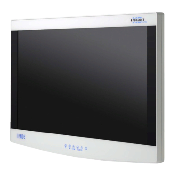 NDS Radiance Ultra Display Monitor Manuals