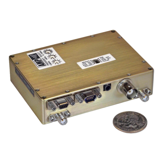 Advanced Microwave Products VDR1 Quick Start Manual