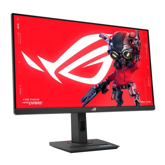 Asus STRIX XG27UCS Series Manual
