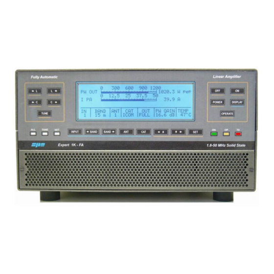 SPE EXPERT 1K-FA User Manual