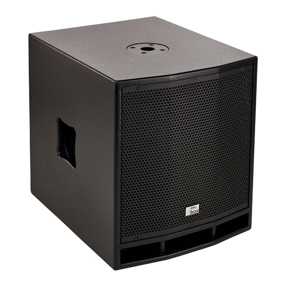 The box CL 112 User Manual