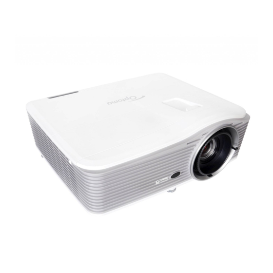 Optoma W515 User Manual