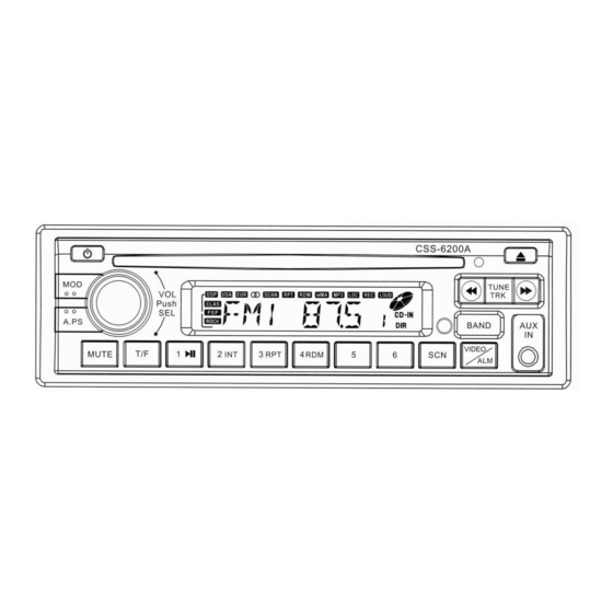 Custom Radio CSS-6200A Owner's Manual