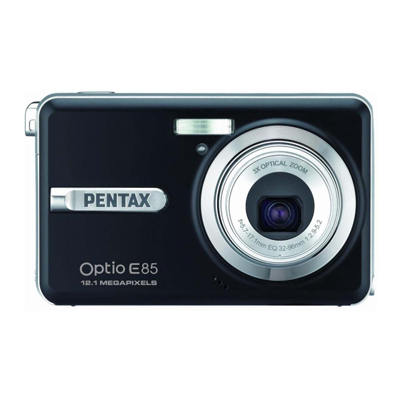 Pentax Optio E85 Manuals