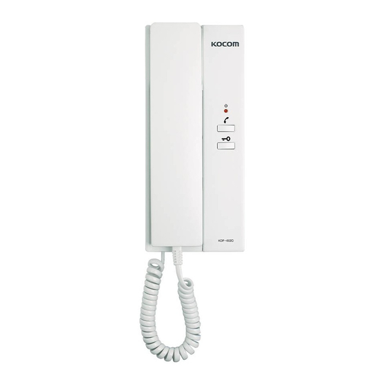 KOCOM KDP-602GD User Manual