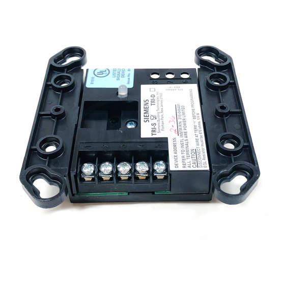 Siemens TRI-S Installation Instructions